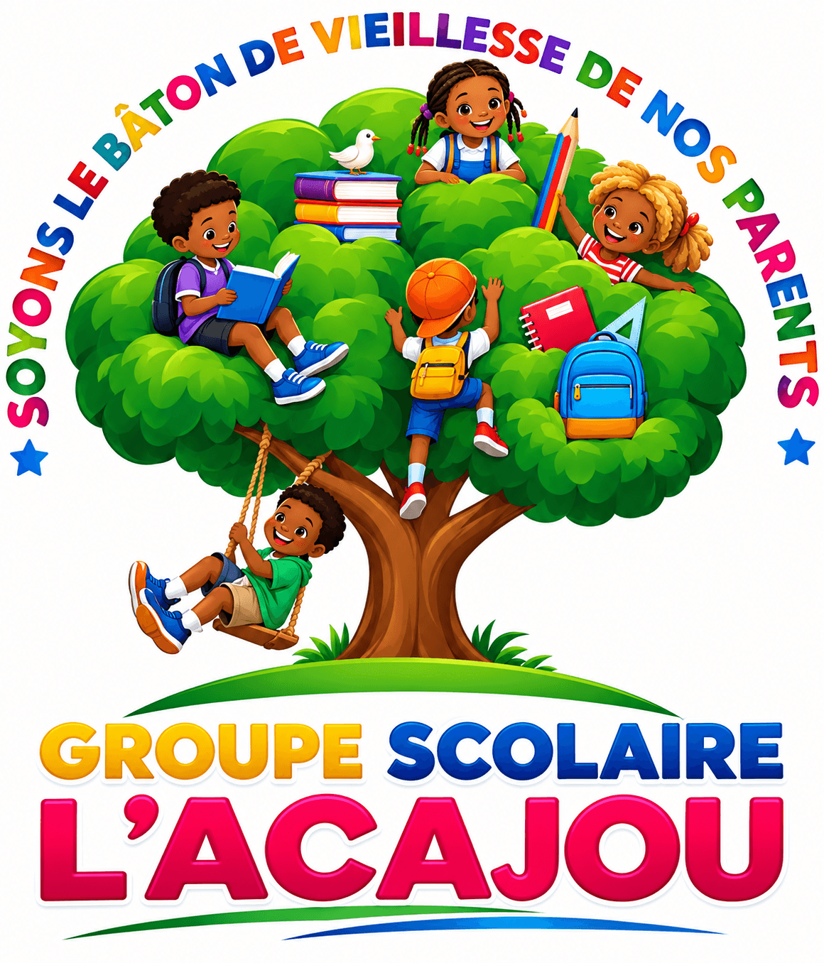 L'arbre joyeux du Groupe Scolaire L'Acajou